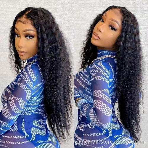 Wholesale Cheap Kinky Curly Raw Brazilian Hd Full Transparent Lace Front Wig Virgin Human Hair For Black Women Lace Frontal Wig